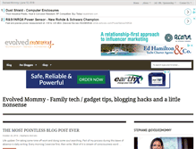 Tablet Screenshot of evolvedmommy.com